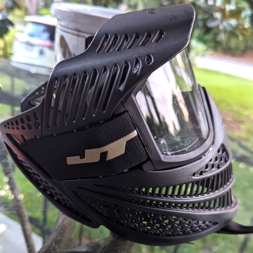 JT dirt bike goggles in black